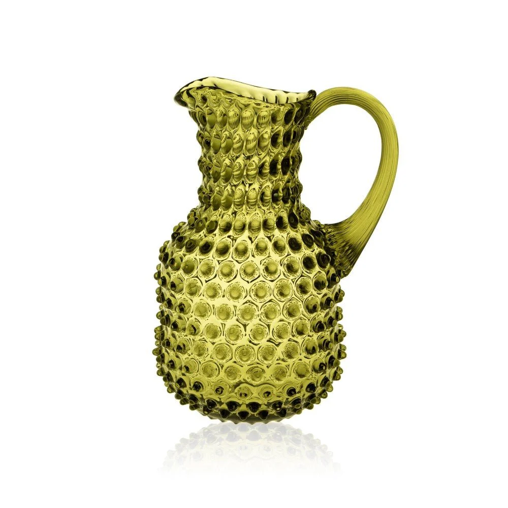 Klimchi Bonsai Green Hobnail Square Jug