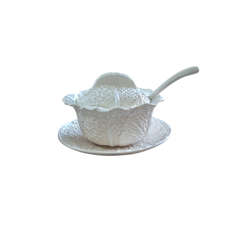 Coldar Portuguese Cabbage Tureen Medium White