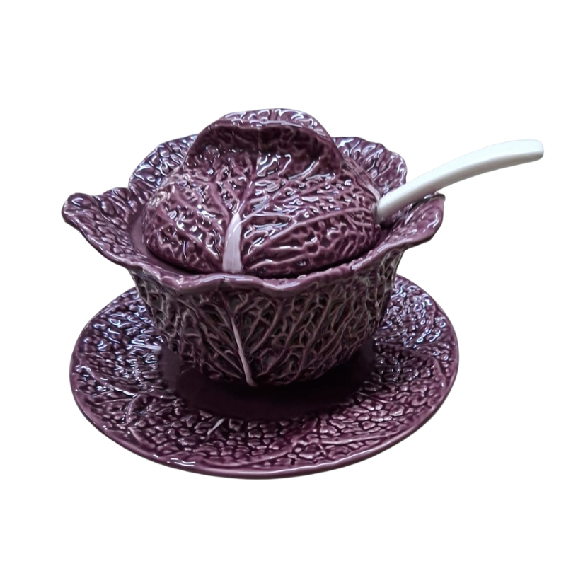 Coldar Portuguese Cabbage Tureen Large Purple