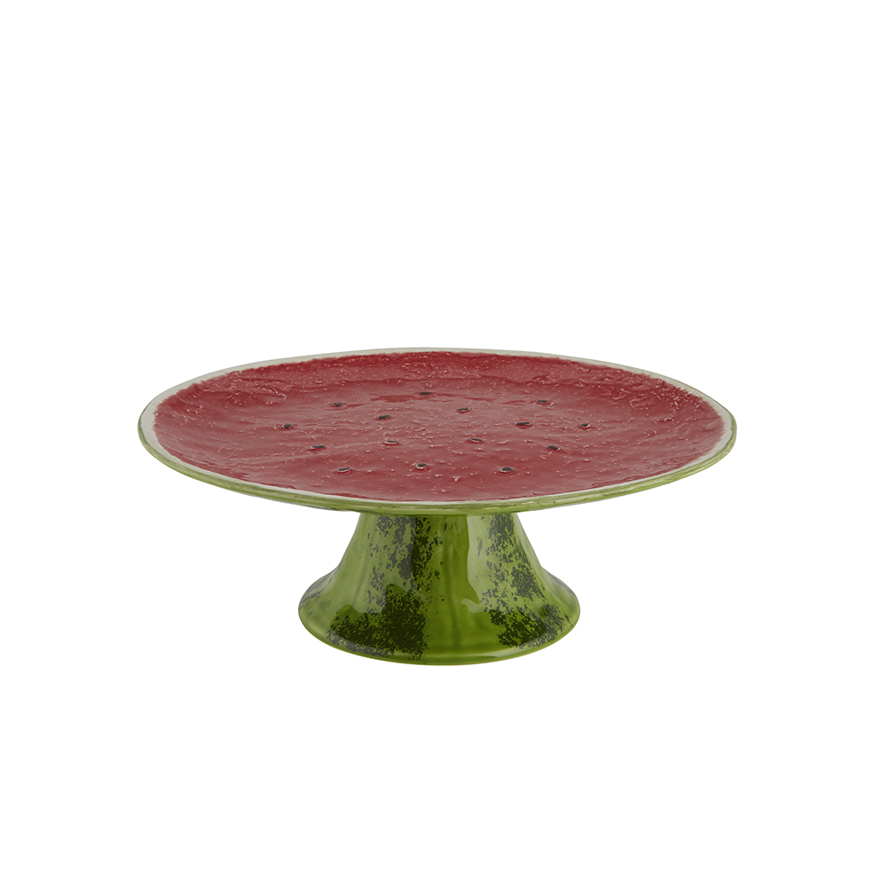 Bordallo Pinheiro Watermelon Cake Stand
