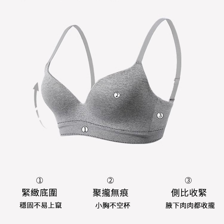 無痕內衣女生小胸聚攏顯大調整型上托防下垂新款平胸專用胸罩套裝