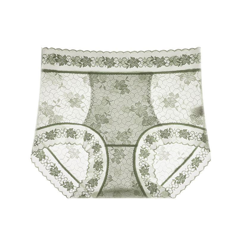薄款10A抗菌收腹桑蠶絲輕薄透氣蕾絲內褲