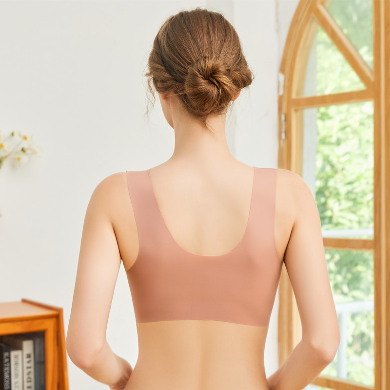 大尺碼前開扣薄款胸罩蕾絲性感無鋼圈聚攏無痕背心美背女士內衣