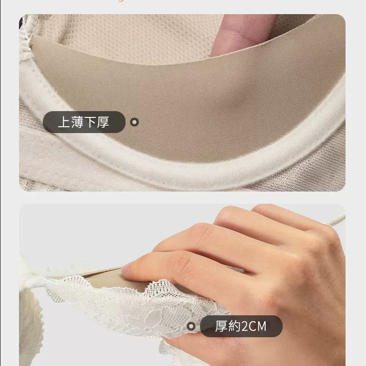 內衣小姐聚攏小胸顯大收副乳防下垂胸罩調整型無鋼圈性感蕾絲胸罩