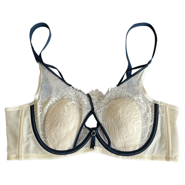 性感交叉睫毛蕾絲水晶杯兔耳杯內衣