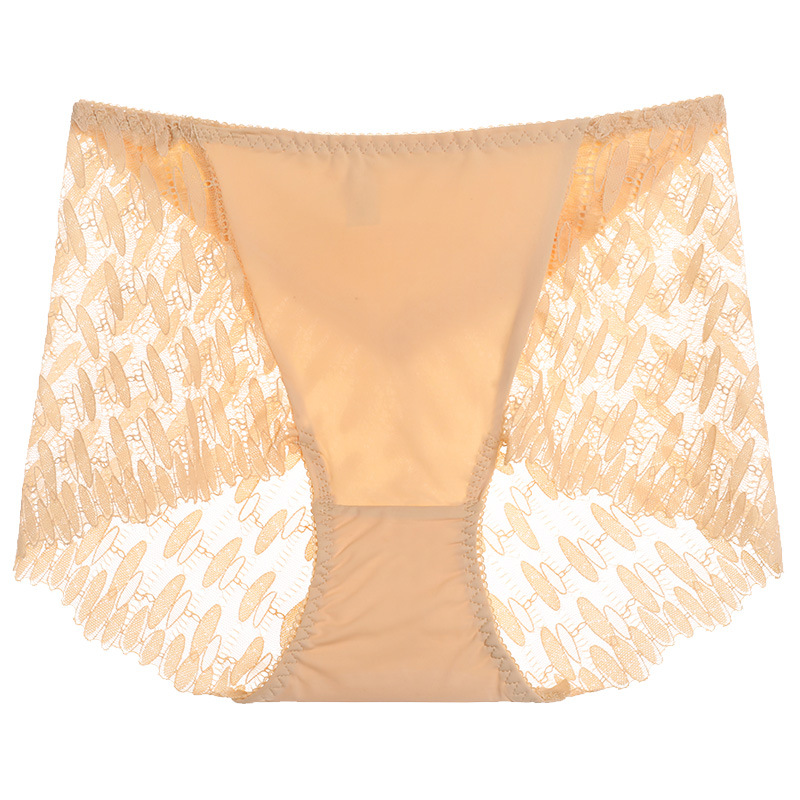 【3件裝】中高腰無痕性感收腹提臀蕾絲內褲