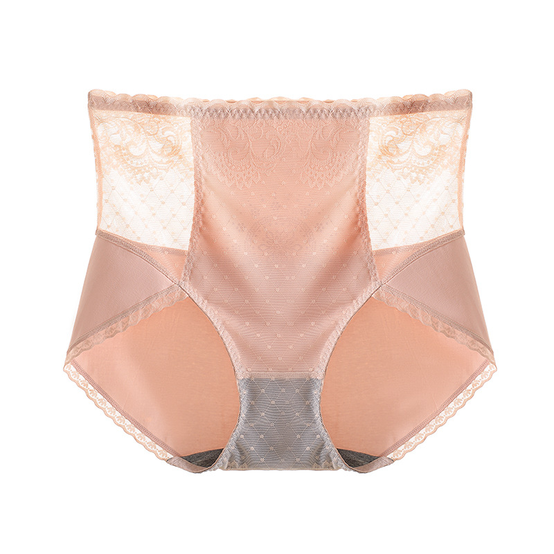 高腰收腹大尺碼塑身提臀性感蕾絲透氣內褲