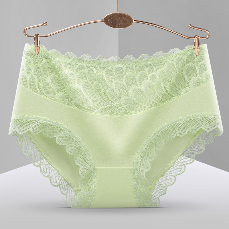 新款性感蕾絲中腰小姐無痕內褲
