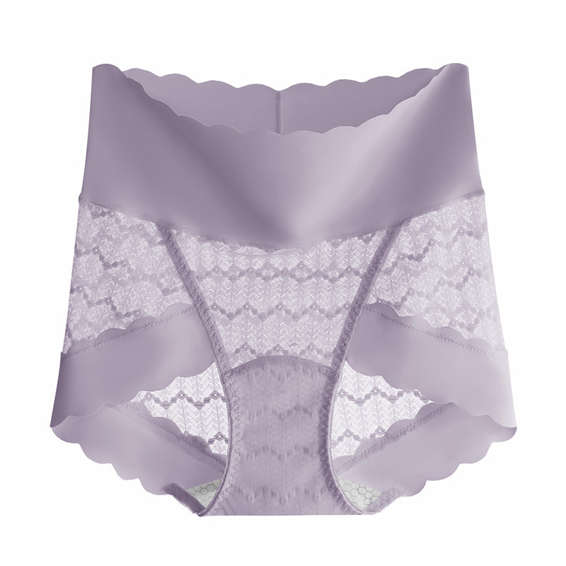 蕾絲性感高腰無痕收腹提臀內褲女輕薄透氣舒適女底褲