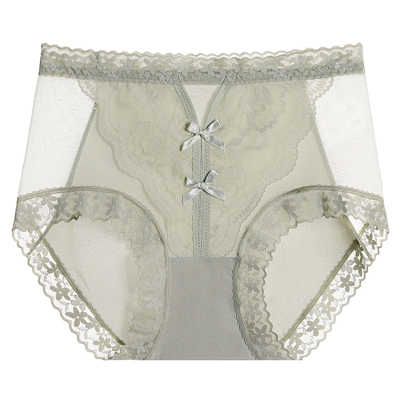 【3件裝】爆款性感無痕網紗蕾絲中腰三角褲