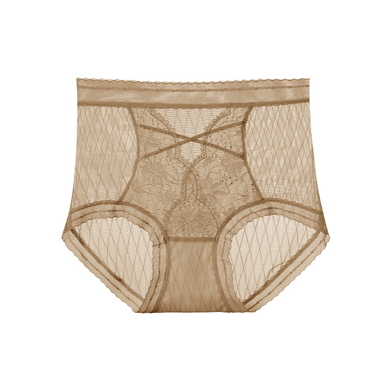【3件裝】高腰性感蕾絲純欲透氣內褲