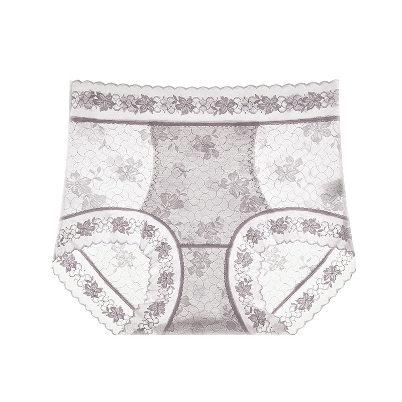 薄款10A抗菌收腹桑蠶絲輕薄透氣蕾絲內褲