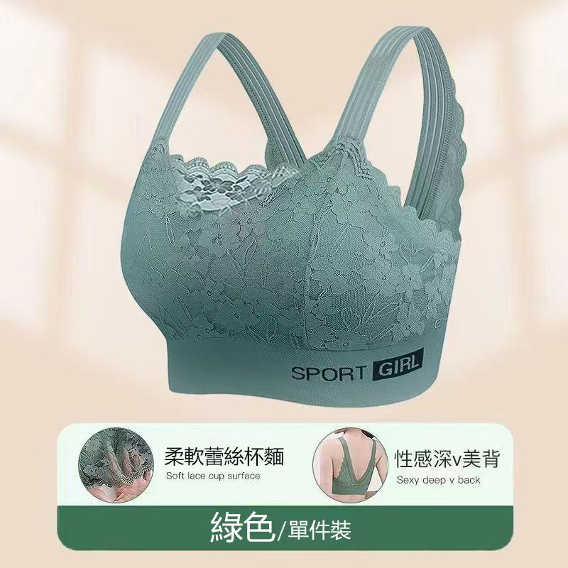 新款法式美背蕾絲大尺碼內衣
