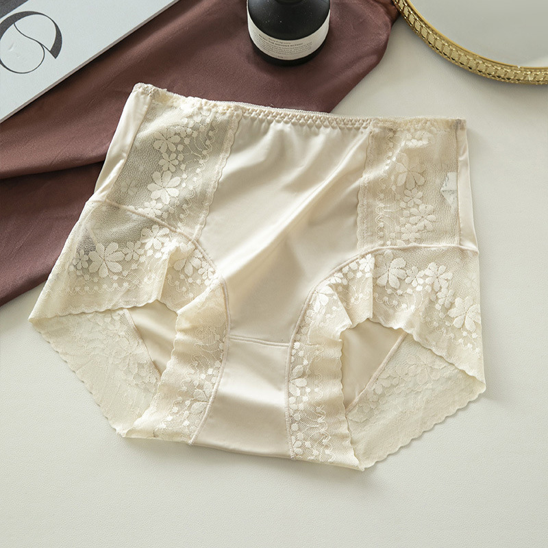 【3件裝】高腰輕薄透氣收腹無痕桑蠶絲內褲