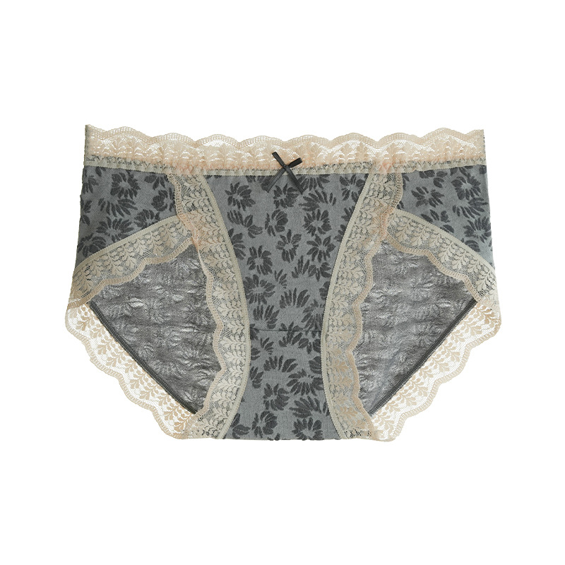 【3件裝】中腰蕾絲邊大尺碼棉檔內褲
