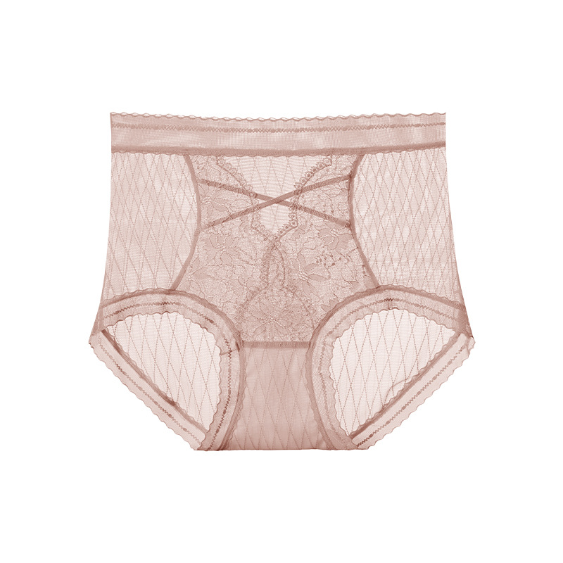 【3件裝】高腰性感蕾絲純欲透氣內褲