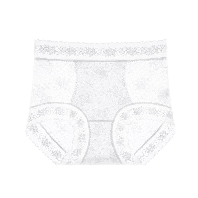 薄款10A抗菌收腹桑蠶絲輕薄透氣蕾絲內褲
