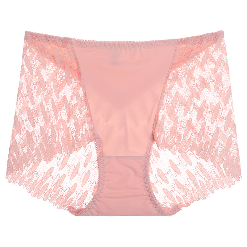 【3件裝】中高腰無痕性感收腹提臀蕾絲內褲