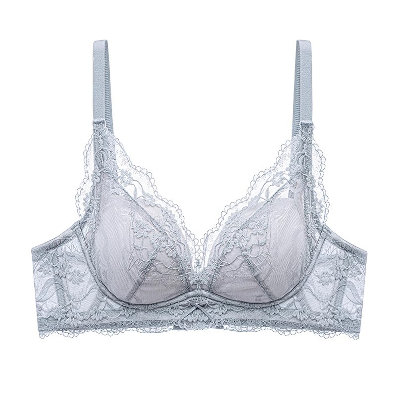 「不空杯」小胸聚攏法式純欲蕾絲胸罩