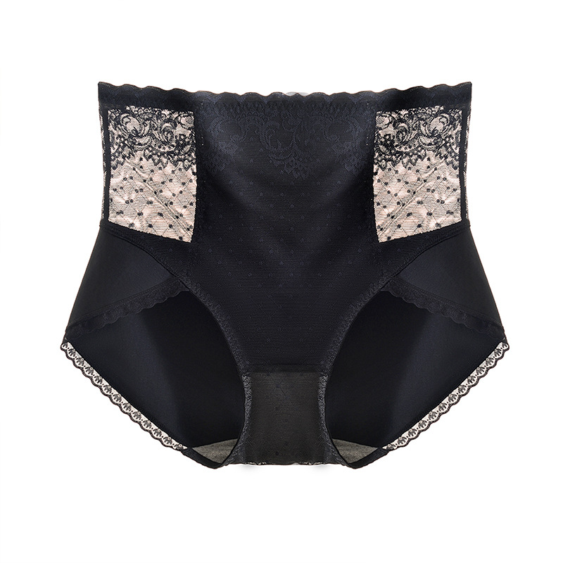 高腰收腹大尺碼塑身提臀性感蕾絲透氣內褲