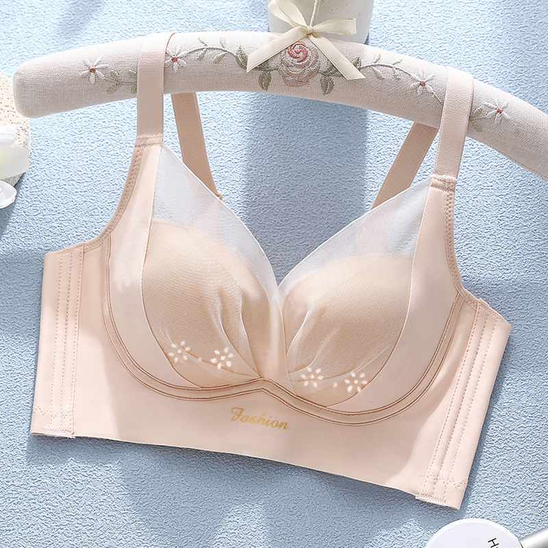 薄款透气调整型小胸聚拢防外扩收副乳大胸显小文胸罩