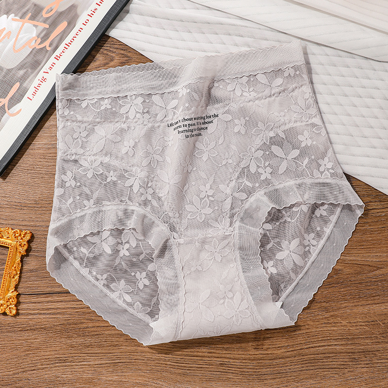【3件裝】高腰純欲網紗收腹性感小蠻腰蕾絲內褲