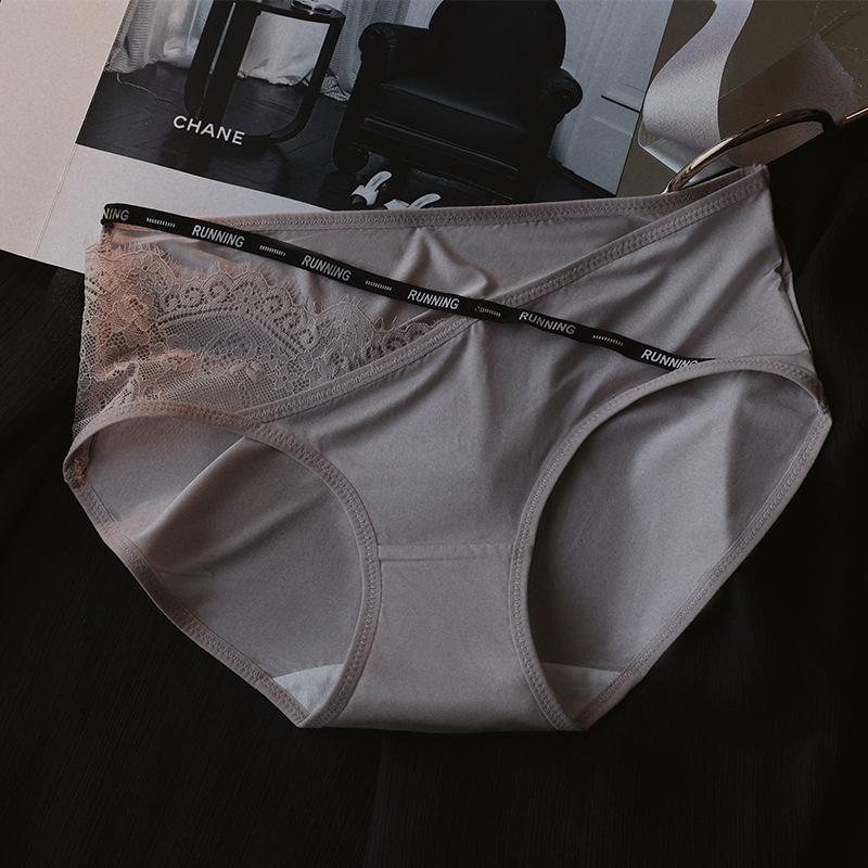字母綁帶內褲小姐性感純欲聚乳酸抗菌襠甜美女孩三角褲頭