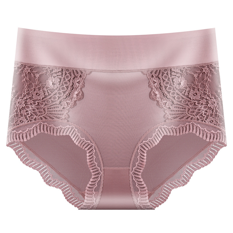 【4件裝】全新蕾絲宮廷風內褲女抑菌純棉襠性感中高腰大尺碼透氣女三角褲