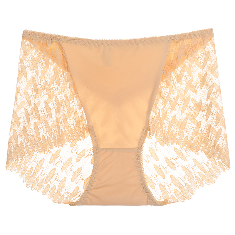 【3件裝】中高腰無痕性感收腹提臀蕾絲內褲