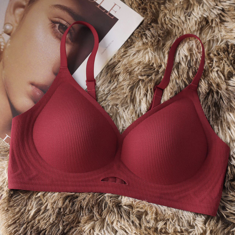 夏季純欲薄款無痕無鋼圈胸罩