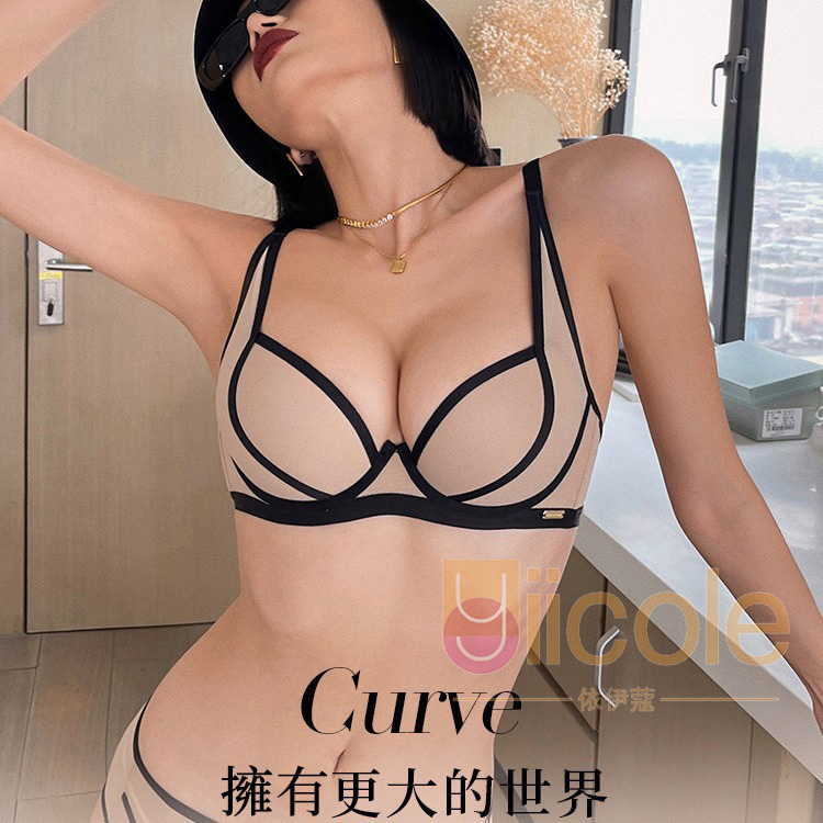 💘「一穿就驚艷」性感無鋼圈聚攏蕾絲胸罩