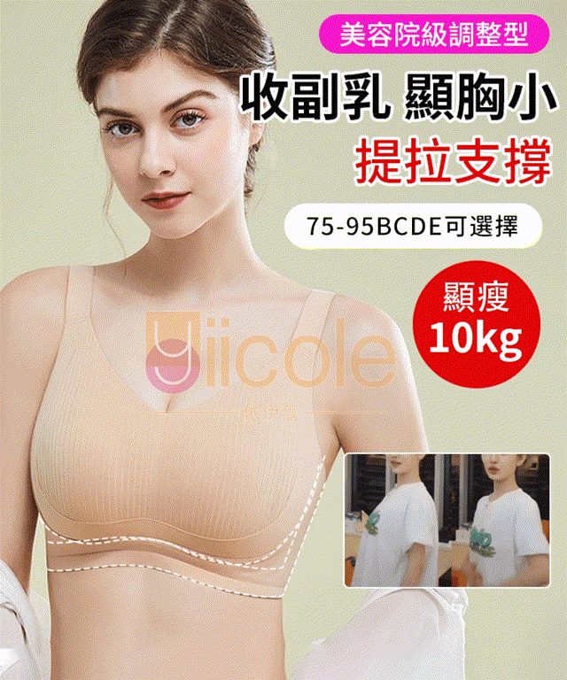 【夏季狂歡】大胸顯小收副乳防下垂無痕女士内衣
