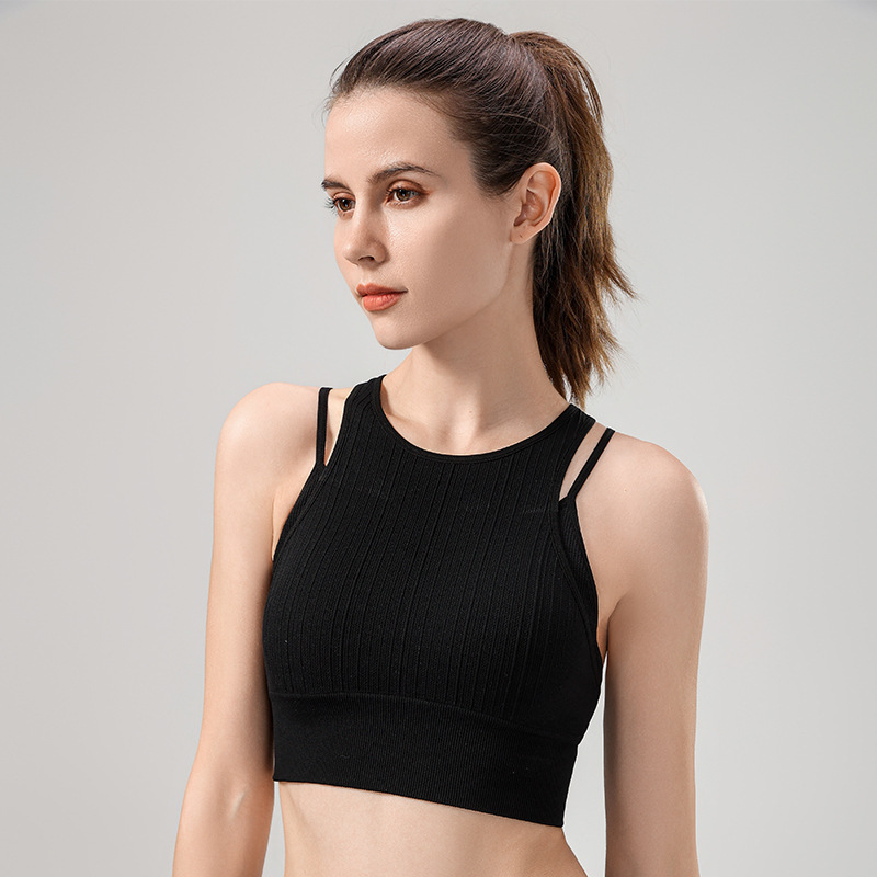 2025新款文胸假兩款雙層吊帶背心