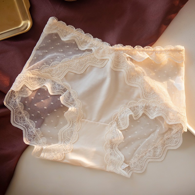 【3件裝】無痕蕾絲性感純欲透氣內褲