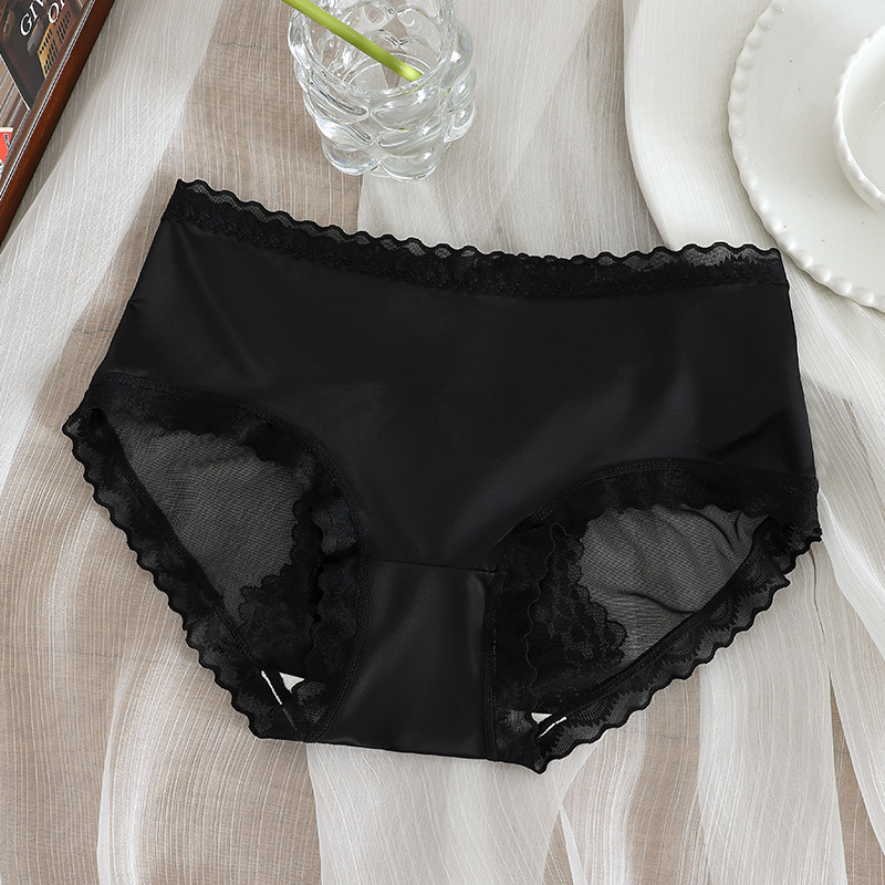 【4件裝】半透明性感網紗舒適透氣中腰內褲