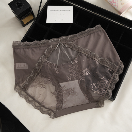 【3件裝】💌新款中腰提花透氣性感油光緞蕾絲內褲