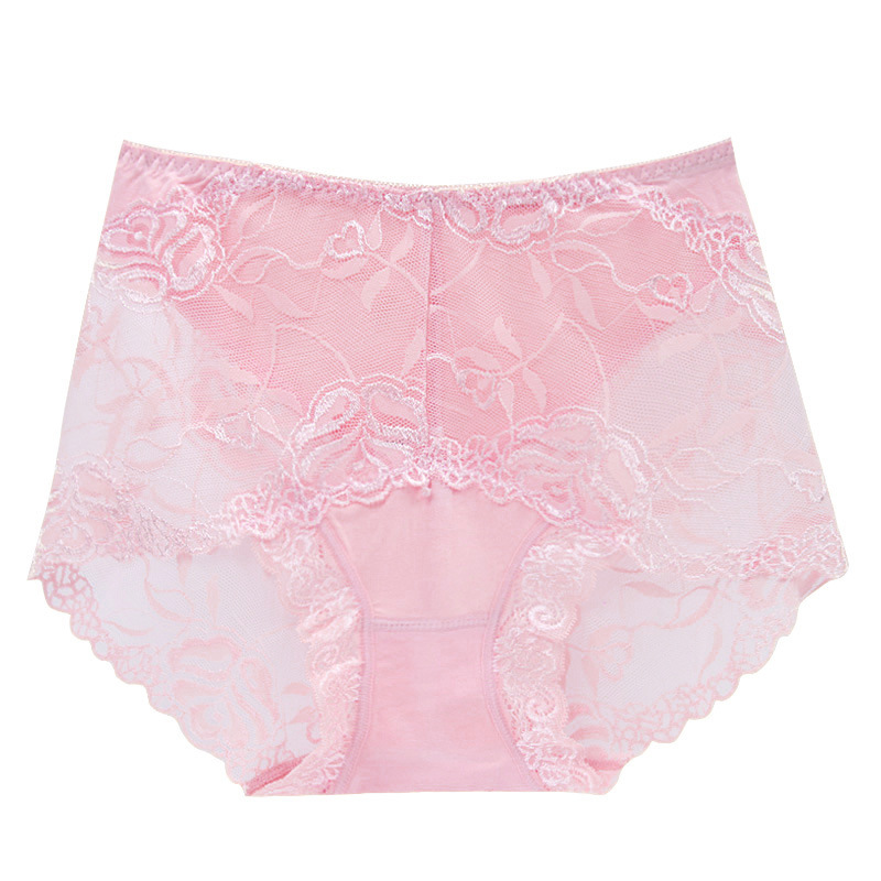 【5件裝】中高腰蕾絲性感透明無痕內褲