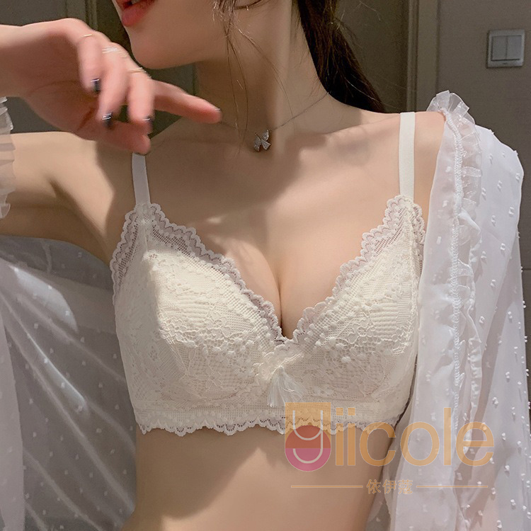 【2件裝】夏季無鋼圈性感蕾絲胸罩