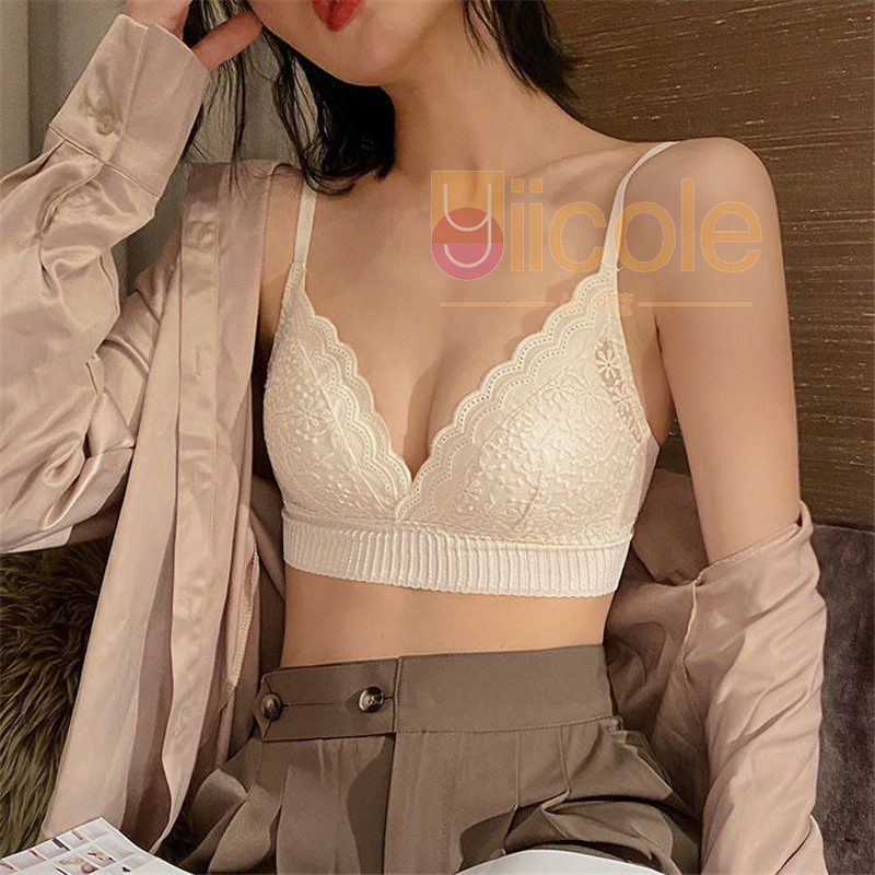 【2件裝】2025薄款夏季法式蕾絲聚攏無鋼圈內衣