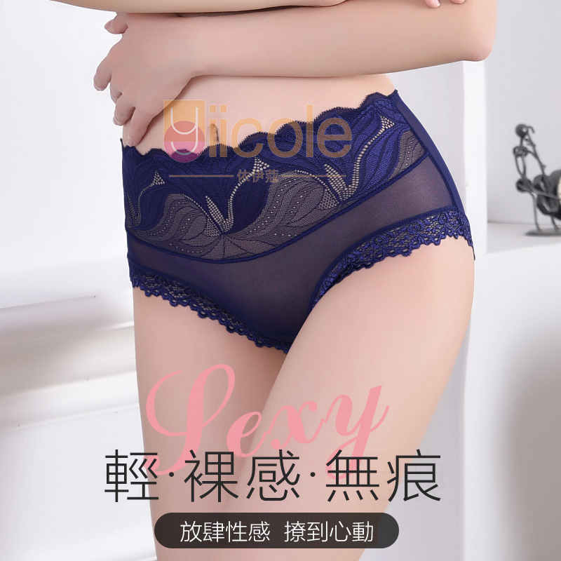 【5件裝】2025中腰性感純欲網紗蕾絲內褲