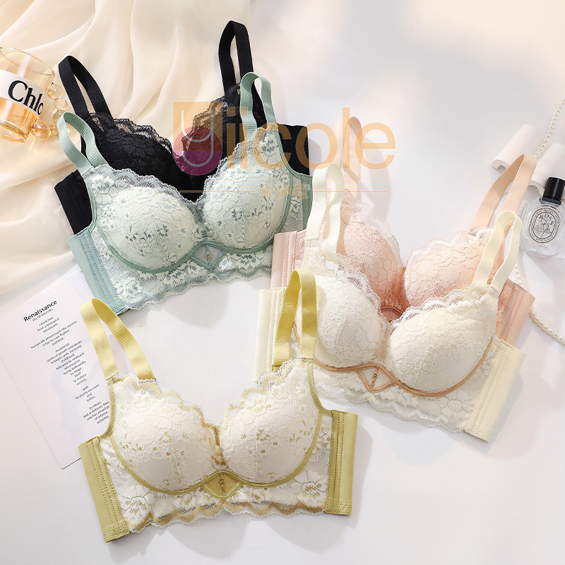 小胸聚攏調整型上托無鋼圈胸罩