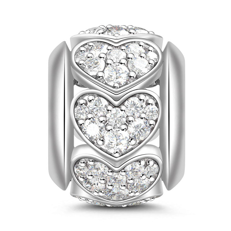 Heart Shape Openwork Charm image number 0