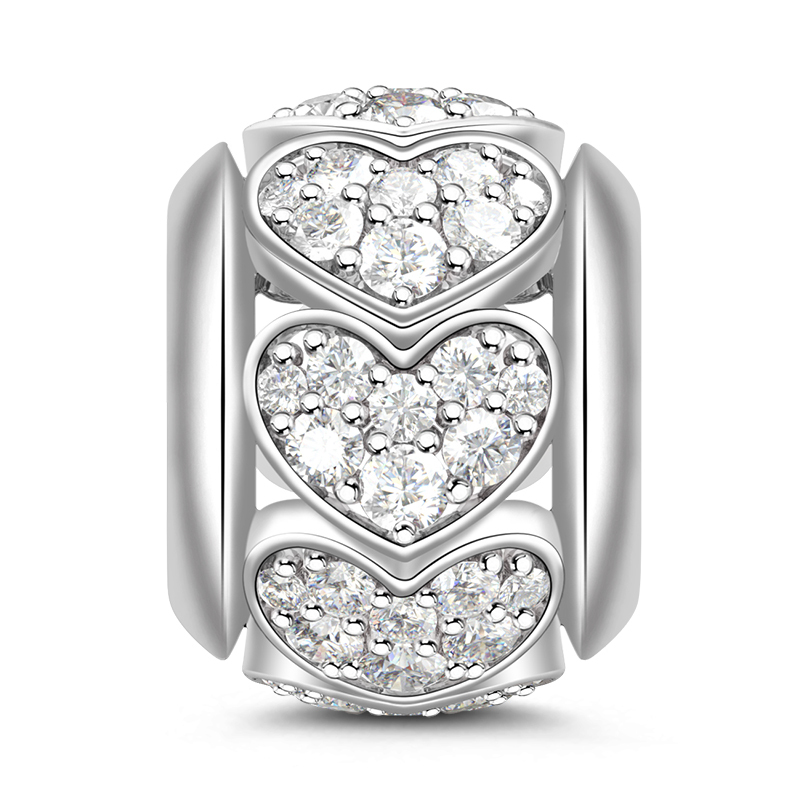 Heart Shape Openwork Charm image number 0