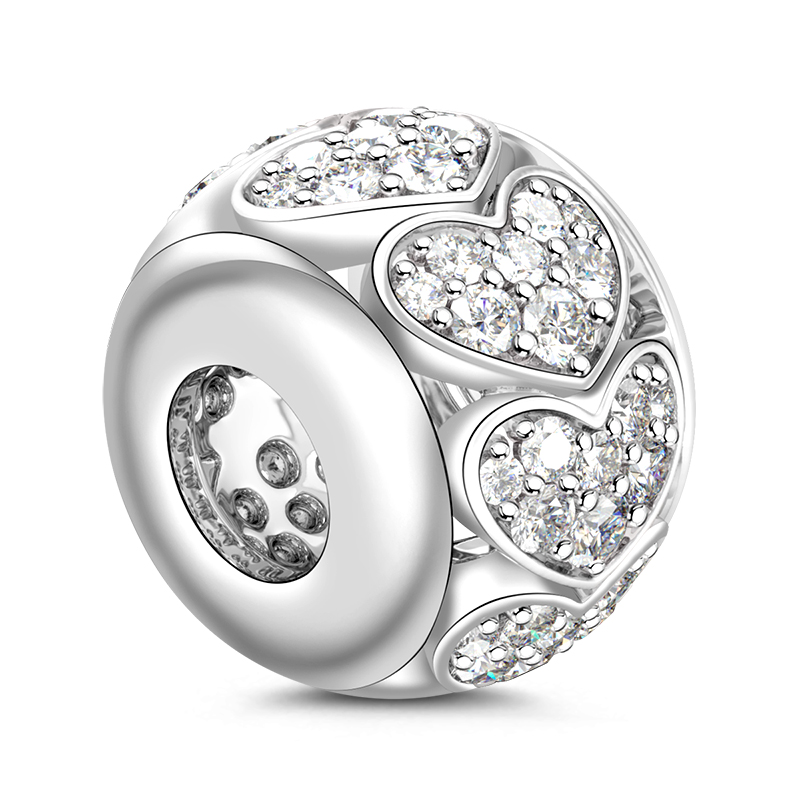 Heart Shape Openwork Charm image number 1