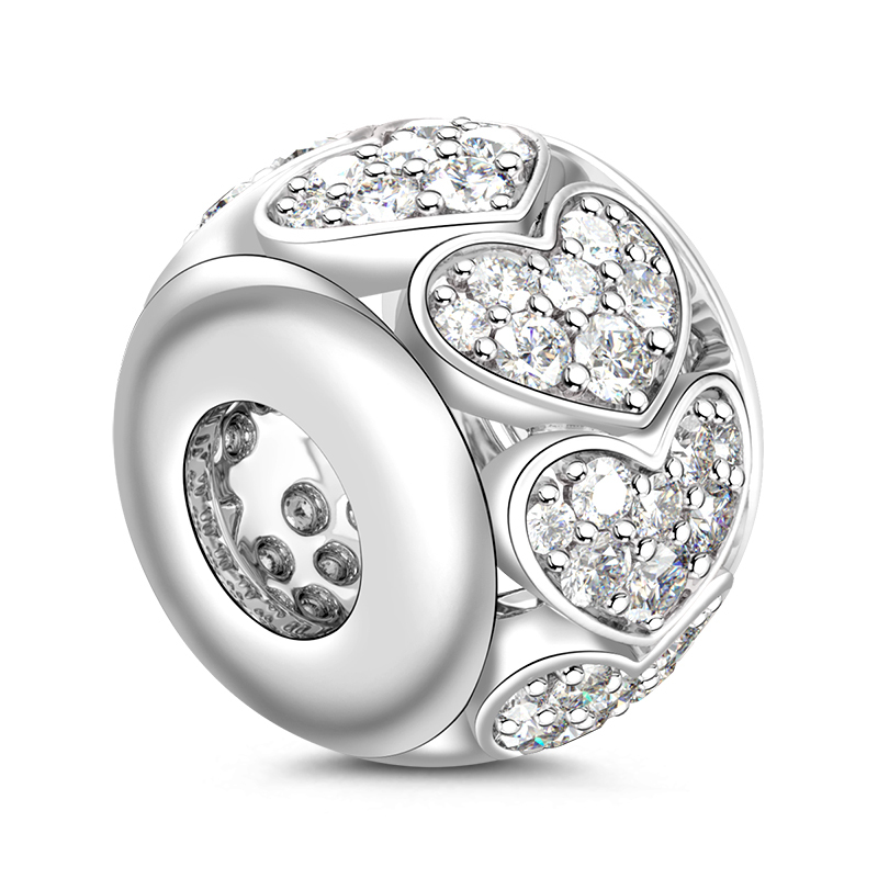 Heart Shape Openwork Charm image number 1