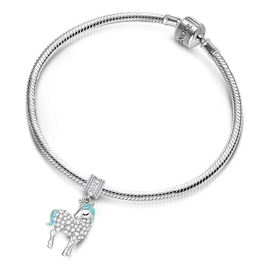 Blue Unicorn Pendant image number 2