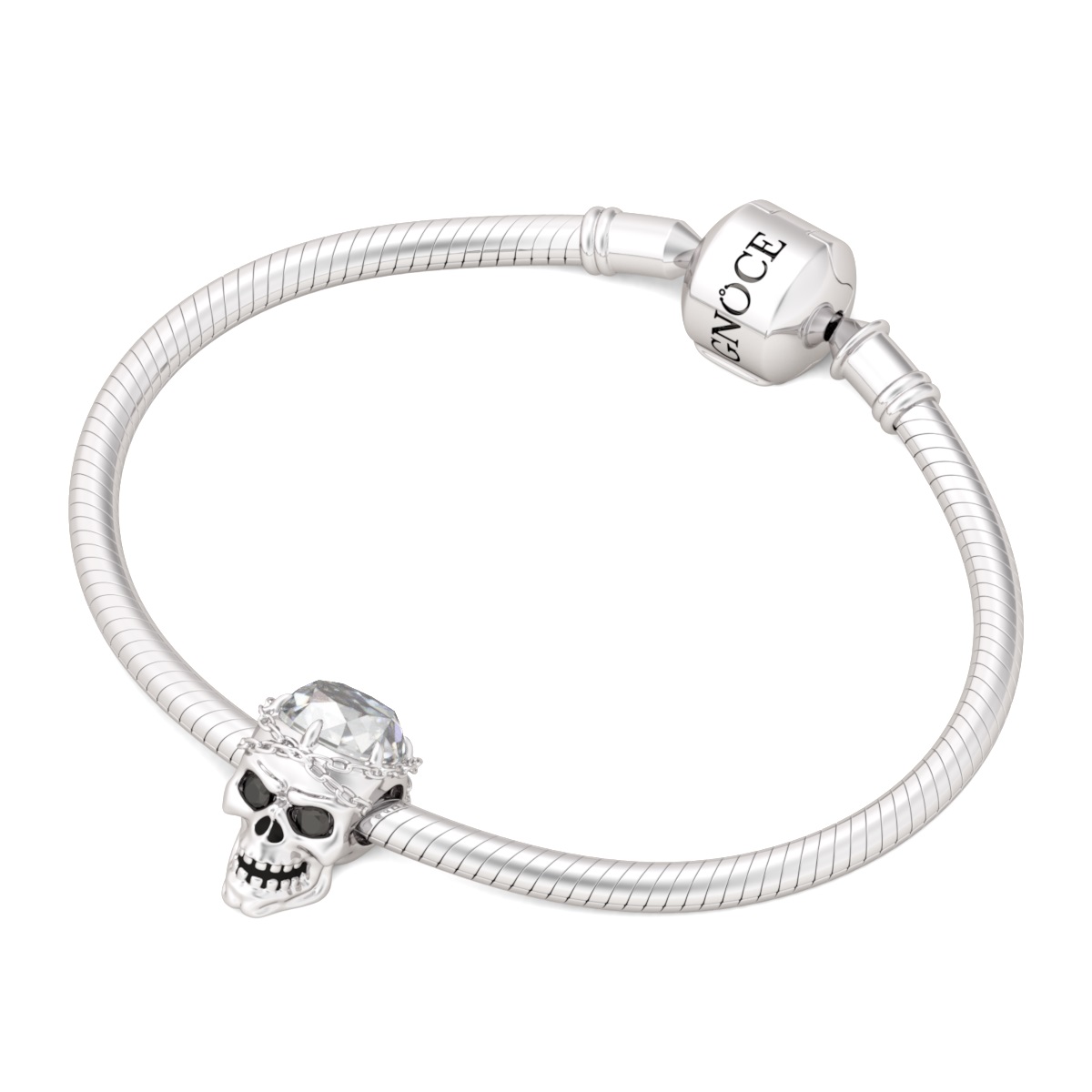 White Crystal Skull Charm image number 3