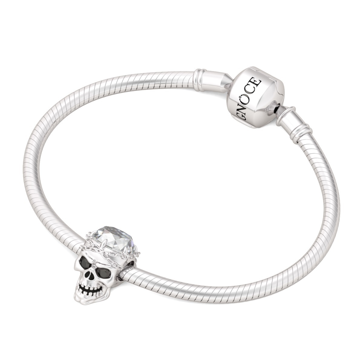 White Crystal Skull Charm image number 3
