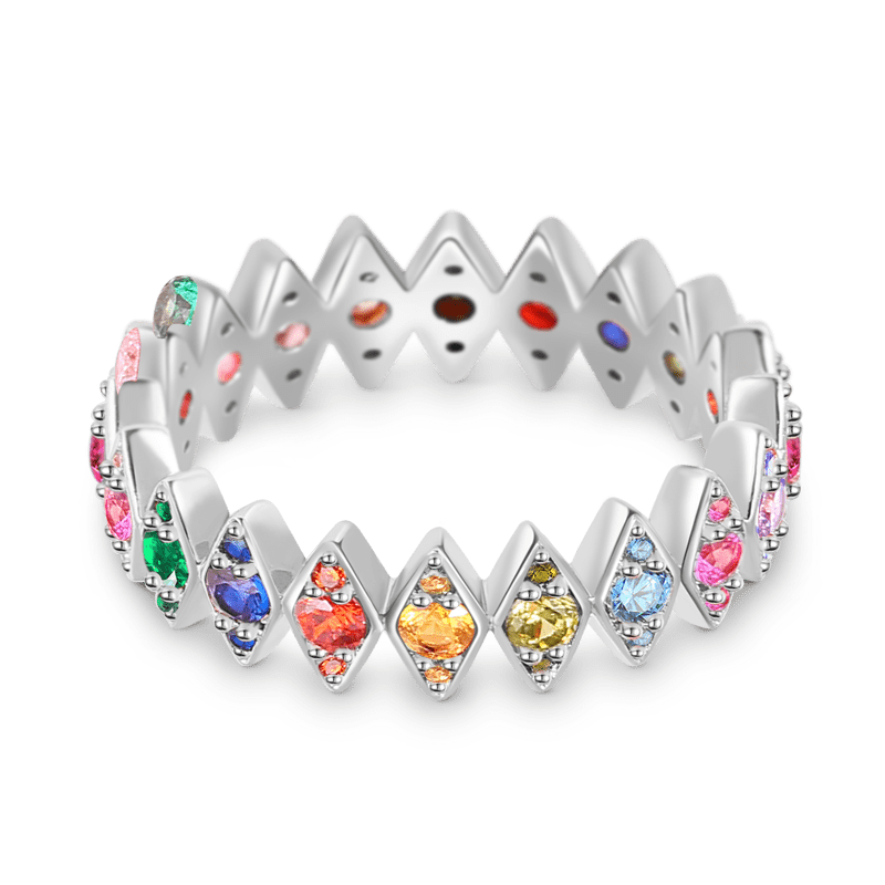 Rhombus Colorful Eternity Ring image number 0