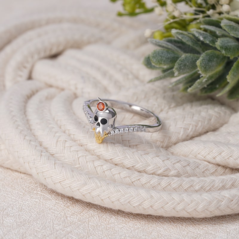 Skull Ice Cream V Ring image number 1